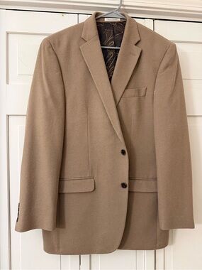 Ralph Lauren Blazer Cashmere Silk Wool Sport Coat Jacket Men's Size 42L